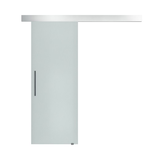 Homcom porta scorrevole - porta, vetro