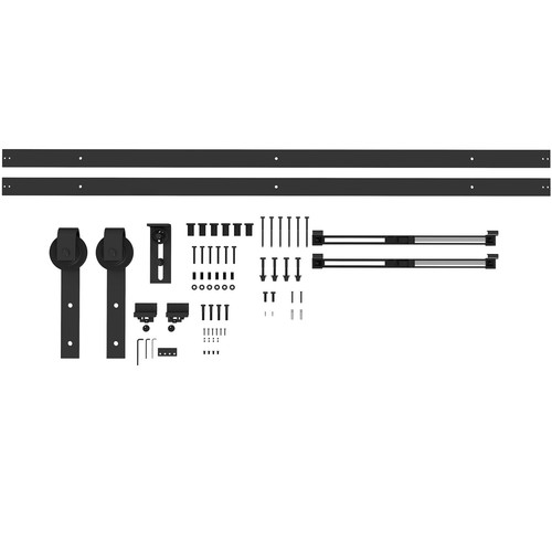 Homcom kit porta scorrevole - porta,