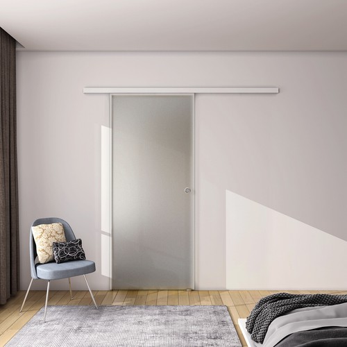 225cm porta scorrevole - porta, vetro
