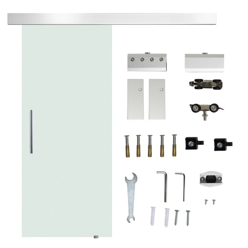 Homcom porta scorrevole vetro - homcom,