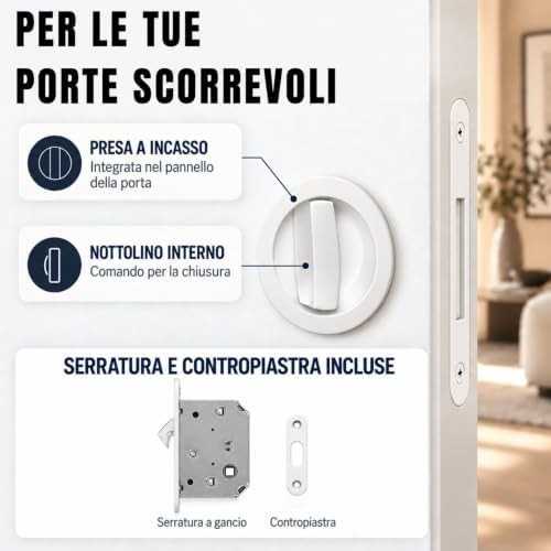 Kit maniglie serratura porta - serratura,