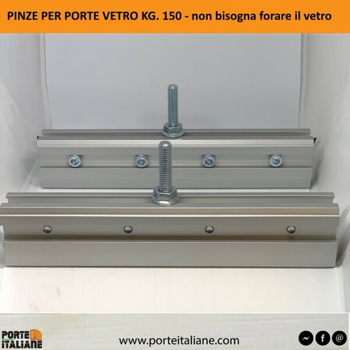 Pinze per porta vetro - porta,