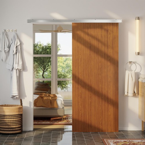 Homcom porta scorrevole muro - homcom,
