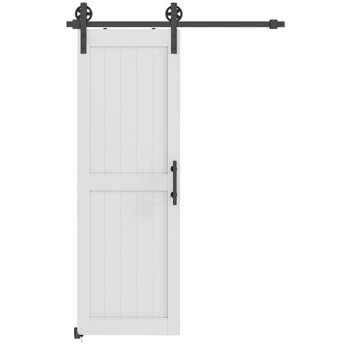Homcom porta scorrevole - porta, stile